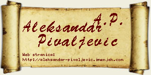 Aleksandar Pivaljević vizit kartica